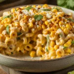 Mexican Street Corn Pasta Salad with Ditalini: A Flavorful Fusion of Summer 5 Mexican Street Corn Pasta Salad with Ditalini, featuring creamy pasta, roasted corn, cilantro, and cheese topping.